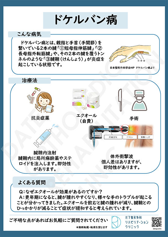 【画像】ドケルバン腱鞘炎について